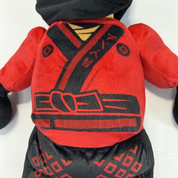 Lego Warrior Ninjago Plush Doll Cloth Kai Red Warrior 19” Preowned Toy - Picture 4 of 7